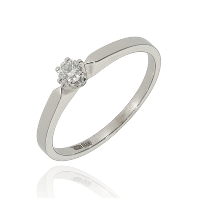 Fehér arany gyűrű 54-es méret (00680-1)